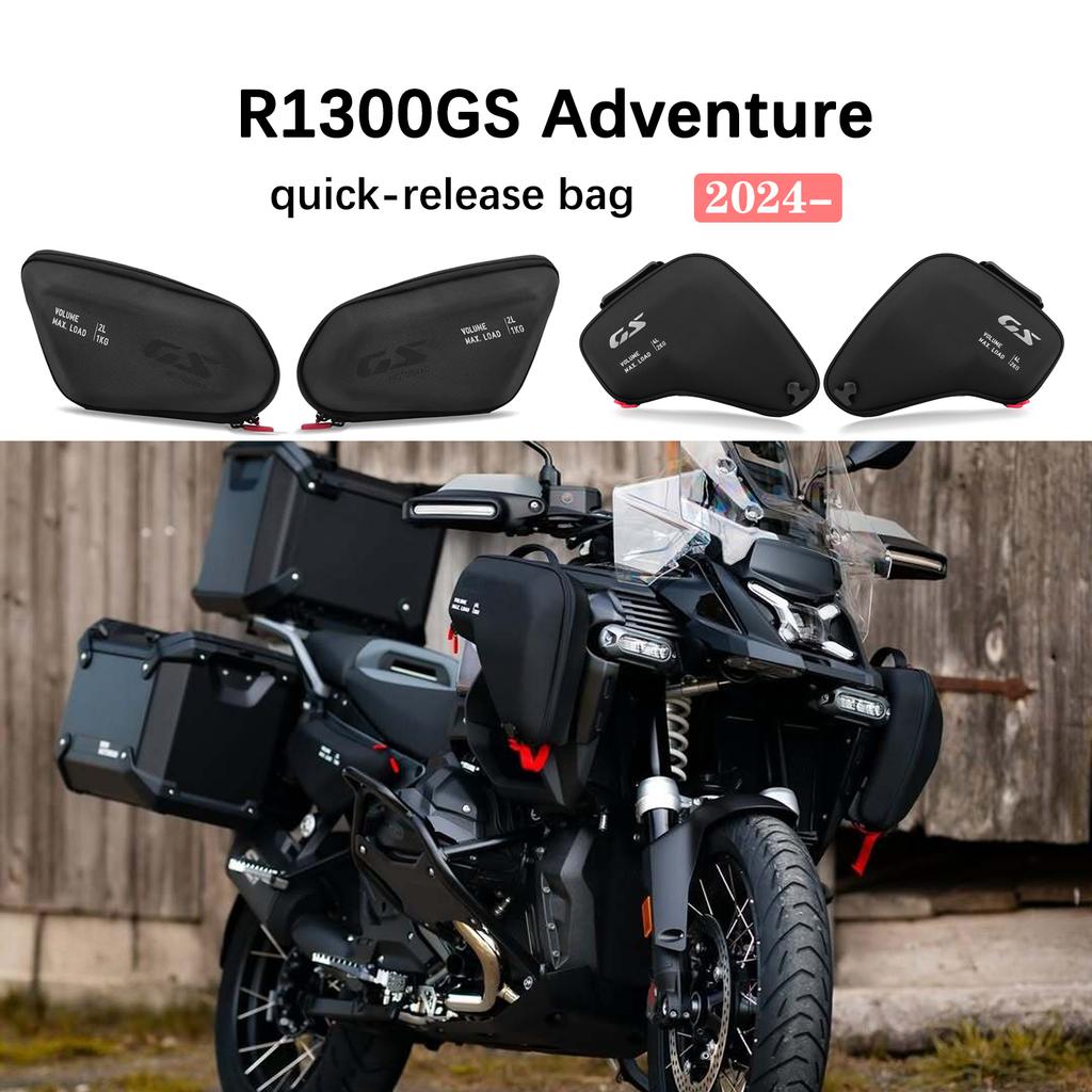 For R1300 GS ADV R1300GSA R1300GS Adventure 2024-2025 Motorcycle Left Right Radiator Cowl Bag Fairing Waterproof Tool Bag
