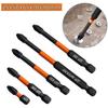 1/4Inch Hex Screwdriver Bits 25mm 5pcs Alloy Steel