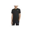 Dri-FIT Miler Логотип Многоцветная Футболка с коротким рукавом и круглым вырезом Детские топы Черный DD3055-010
