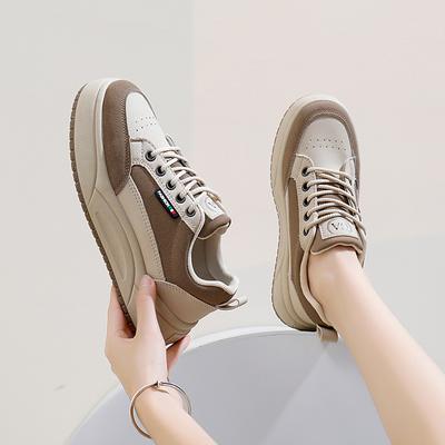 Осенняя легкая обувь Новые Ins Женские студенческие спортивные туфли с подъёмным дном Повседневная обувь Мода