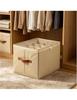 1 piece of 12 compartment storage box, dust cover 2-in-1 foldable storage box, suitable for boots, high heels, and sports shoes