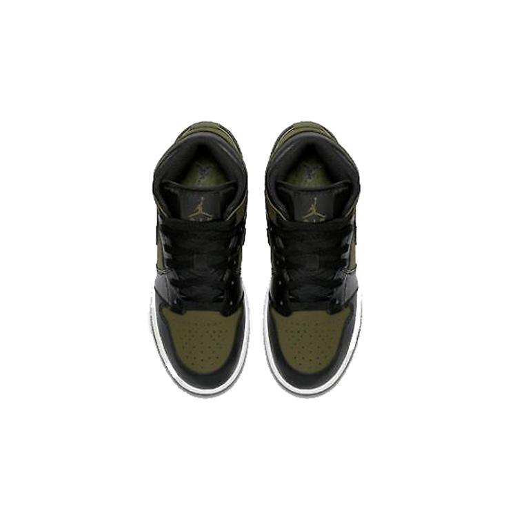 Jordan 1 Ретро Мид GS Оливковый Холст 554725-301