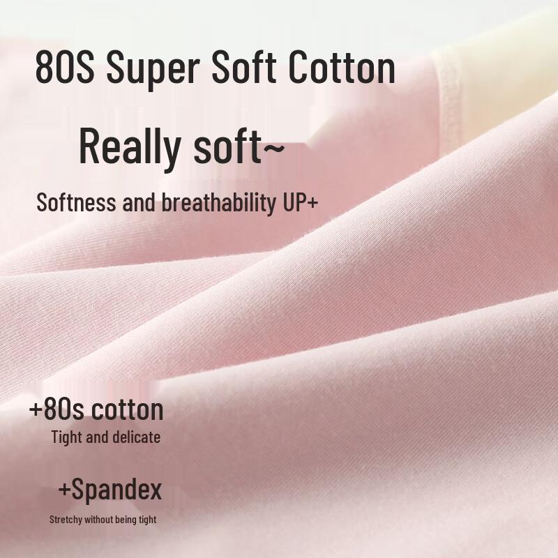 Fenteng Women's 80S Super Soft Cotton Anti-bacterial Boyshort Underwear 3-Pack