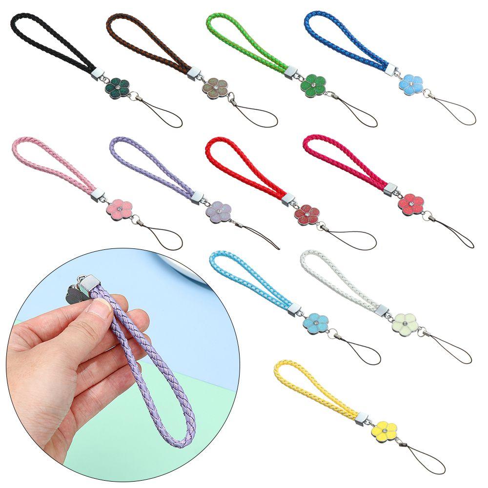 Anti-lost Lanyard Phone Strap Lanyard Keychain Wrist Rope Plum Blossom Woven Mobile Phone Lanyard