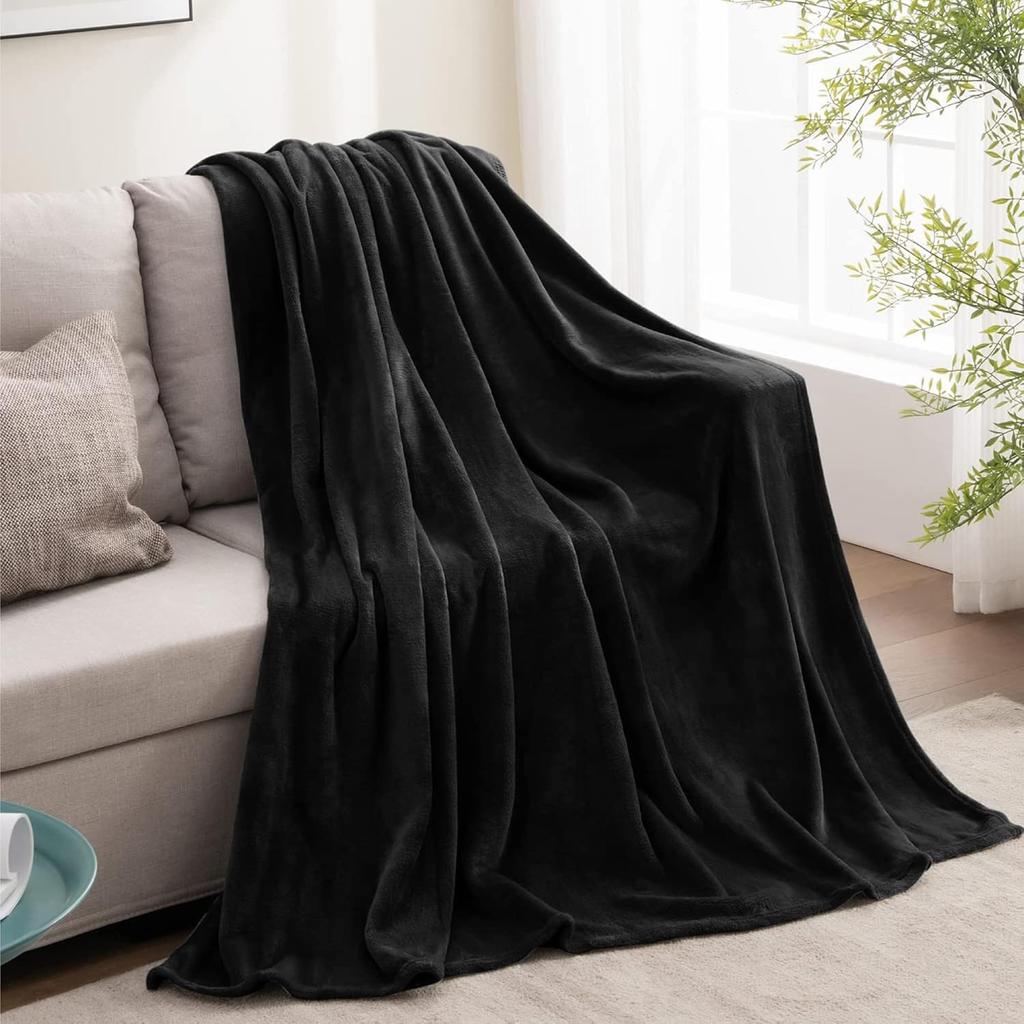 All Season Lightweight Super Soft Cozy Blanket for Bed Throw Size Flannel Fleece Blanket for Winter