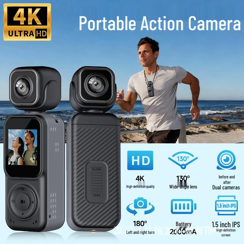 Q3 4K Dual-Recording Wide-Angle Outdoor Sports Camera with WiFi