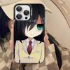 Чехол для телефона Watamote K-Kuroki T-Tomoko для IPhone 17 16 15 14 13 12 11 Pro Max Цвет Черный Матовый Чехол