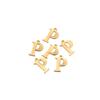 30pcs Stainless Steel Gold Color 26 Letter Pendant Alphabet Charms Necklace Pendant Bracelet Making Earring Findings DIY Jewelry