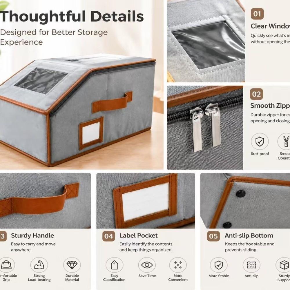 Transparent Window Hat Storage Box Folding Cap Storage Container Baseball Cap Organizer Dorm