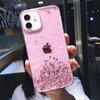 Роскошный Фиолетовый Чехол для Телефона со Стразами и Блестками для Iphone 16 Pro Max 15 14 13 12 11 Xr Xs 7 8 Plus Модный Ударопрочный Мягкий Чехол