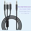 3 In 1 3.5mm Lightning Type C To 3.5mm Jack Braided Aux Audio CableAA