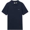 Levis Loose Fashion Simple Business Short Sleeve Polo Shirt Men Tops Black 0014T-0000