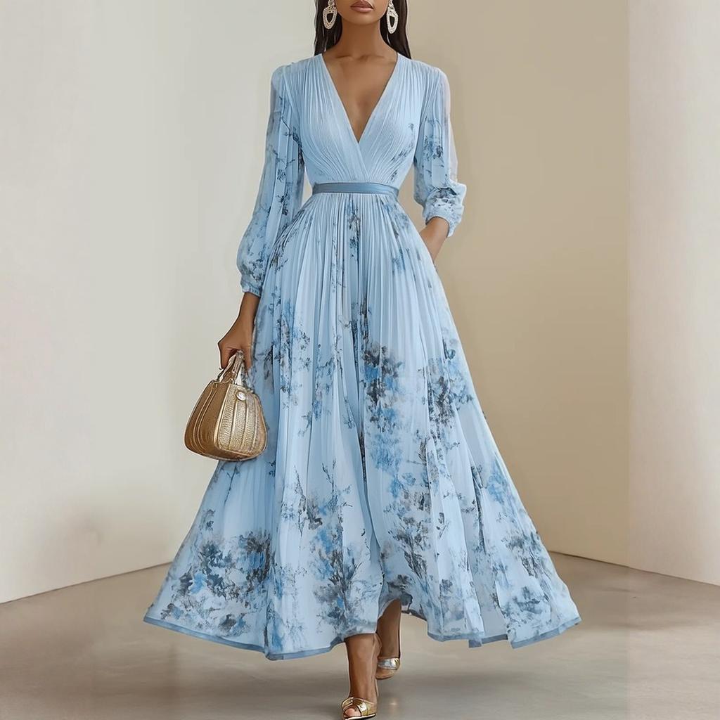 Женские платья-бэбидолл из бархата свободного кроя с квадратным вырезом и длинными рукавами