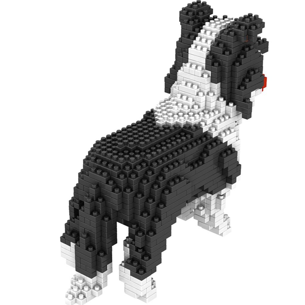 Конструктор в форме щенка колли, набор для сборки модели своими руками для развлечения и обучения, идеальная развивающая игрушка для любителей домашних животных