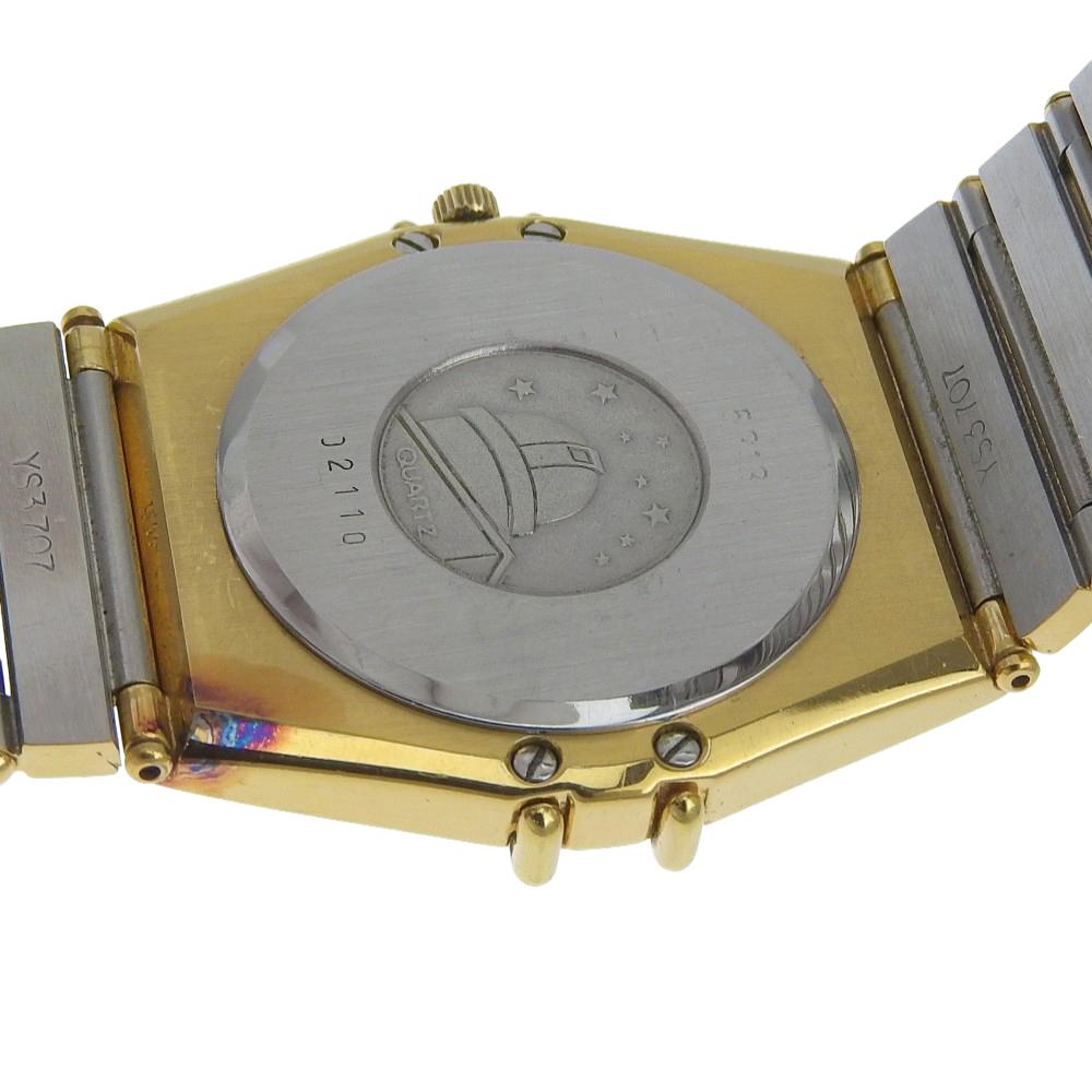 Omega Constellation Watches 5313 золотоЦиферблат Позолоченный Кварц Аналоговый дисплей мужские Б/у