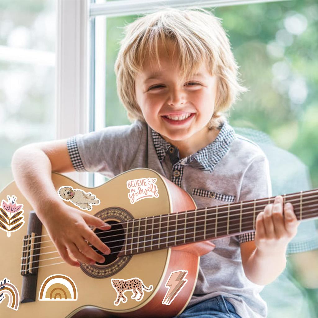 200 Bohemian Graffiti Stickers Suitcase Guitar No Glue Waterproof Stickers