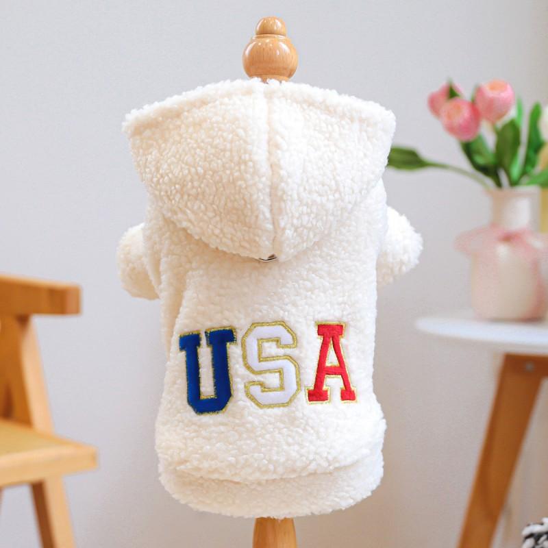 Pet Warm Fleece Dog Cat Hoodie Sweater Winter Coat Small Medium Large Dogs Cats Comfortable Casual Outfit