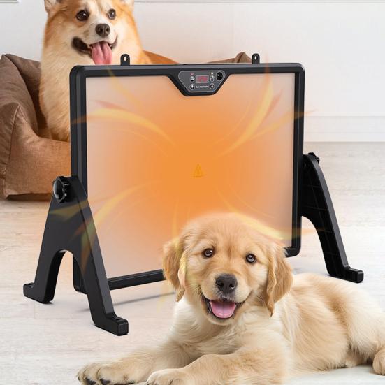 Панель отопления с дистанционным управлением для курятника, регулируемый таймер температуры, отверстия для отвода тепла, нагреватель с быстрым нагревом