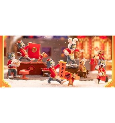 52TOYS BLINDBOX Том и Джерри С Новым годом коробка из 4 предметов