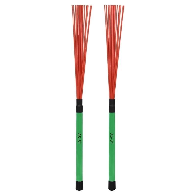 1 пара нейлоновых палочек-щеток для барабанов, стандартные палочки-пучки, перкуссионные барабанные щетки, перкуссионные аксессуары