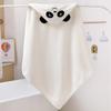 Детское полотенце с капюшоном из кораллового флиса и пеленка для новорожденного с мультяшной вышивкой