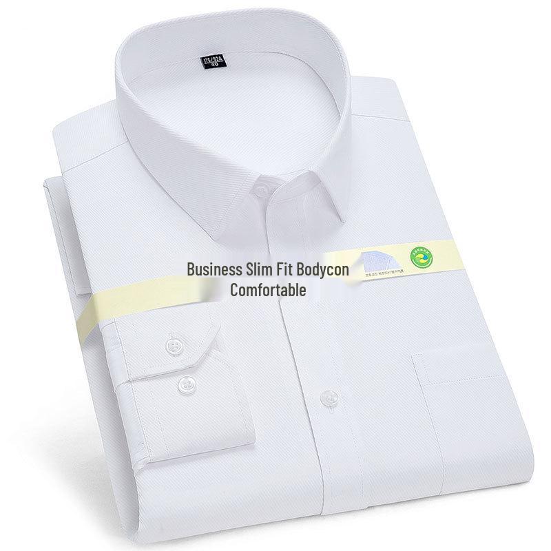 Мужская рубашка с длинным рукавом Golden Shield, белая в полоску, свободного кроя, деловая, формальная, на пуговицах