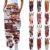 Women's Sports Pants With Pockets Fashion Halloween Print Elastic Waist Pants Casual Sweatpants Pants