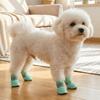 4PCS/SET Anti-Slip Dog Mesh Shoes Breathable Dog Foot Cover Lightweight Puppy Boots  Summer Walks
