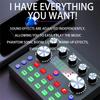 Audio Mixer Sound Card Audio Interface With DJ Mixer And Voice Changer Studio Broadcast Microphone For Live Streaming Podcasting Gaming