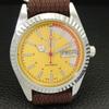 ОТРЕМОНТИРОВАННЫЕ SEIKO 5 АВТОМАТИЧЕСКИЕ 6309A ВИНТАЖНЫЕ ЯПОНСКИЕ МУЖСКИЕ ЖЕЛТЫЕ ЧАСЫ a440697-4