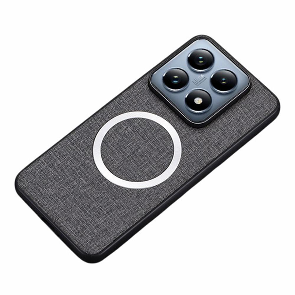 Магнитный чехол для Xiaomi 14T Pro, противоударный, из ТПУ+ткани, задняя крышка телефона