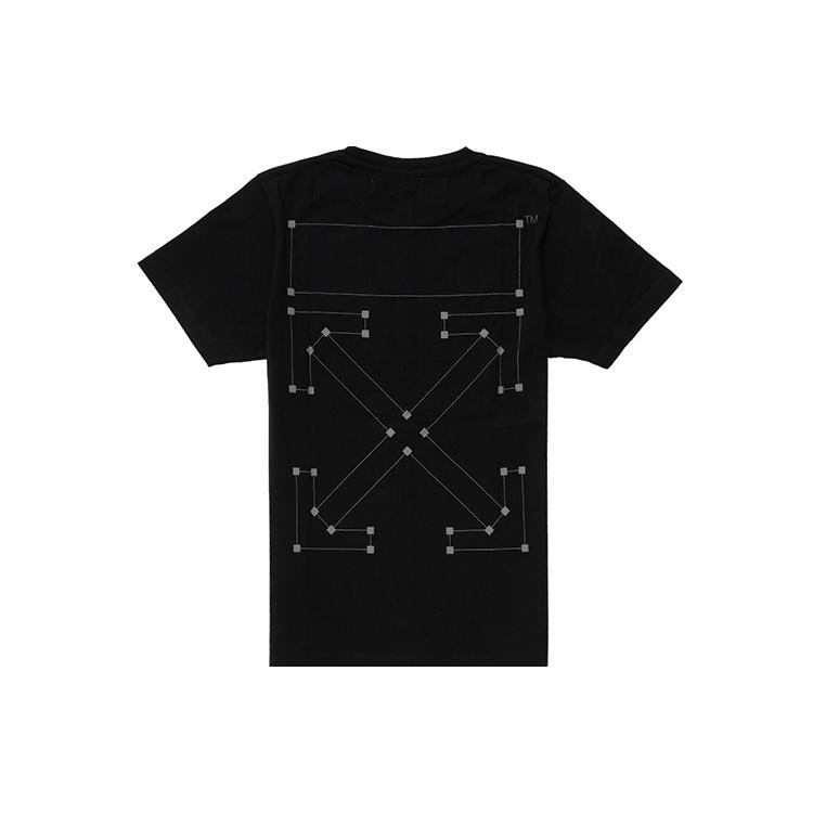 Off-White Backbone 3M Arrows Slim Tee Black Men's OMAA027E191850011091