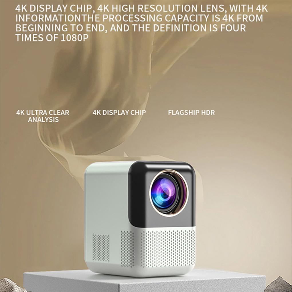 Проектор P700 4K Ultra HD 1080P Android 10 350 ANSI люмен Wi-Fi 6 BT 5.2 Автоматическая коррекция трапецеидальных искажений Подходит для дома и развлечений на открытом воздухе