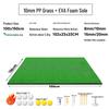 Портативный коврик для тренировки гольфа в помещении с клюшкой для отработки свинга и пластиковым ти-ром