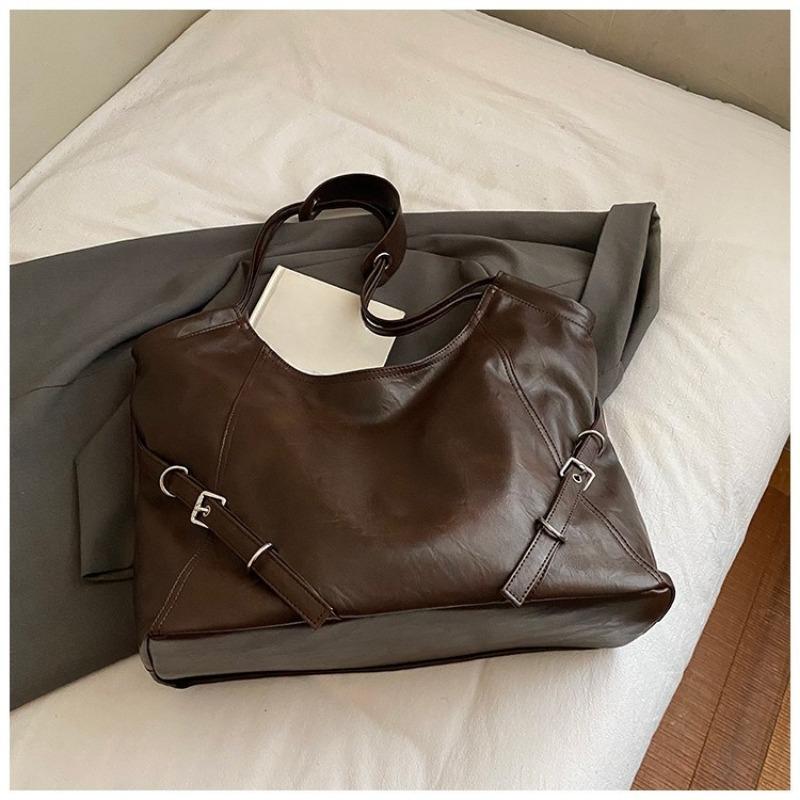 Вместительная сумка в стиле ретро для поездок на работу, повседневная и простая сумка через плечо, сумка-тоут для студента