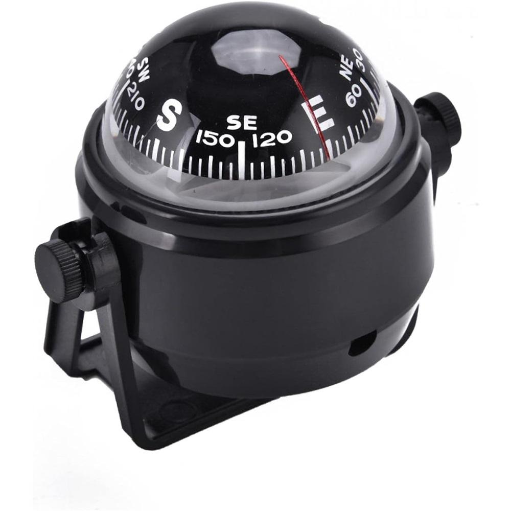 Регулируемый лодочный компас из АБС-пластика, устанавливаемый на приборную панель, электронный навигационный морской ночной шаровой компас для лодки, грузовика, каравана.