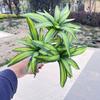 El Fake Flower Green Plants Artificial Lily Branch Leaf Plastic Simulation Plant Mall Holiday Party Decoration Poted No Pot