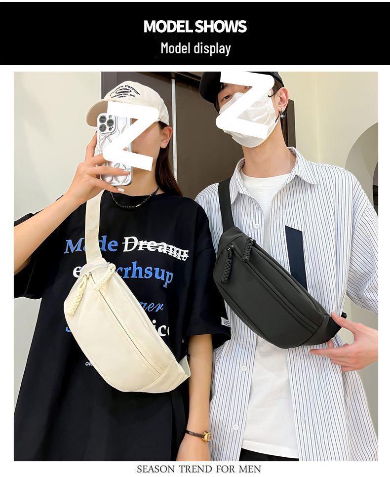 Трендовая универсальная сумка кроссбоди 2025 - Стильная нагрудная и спортивная поясная сумка большой вместимости для студентов