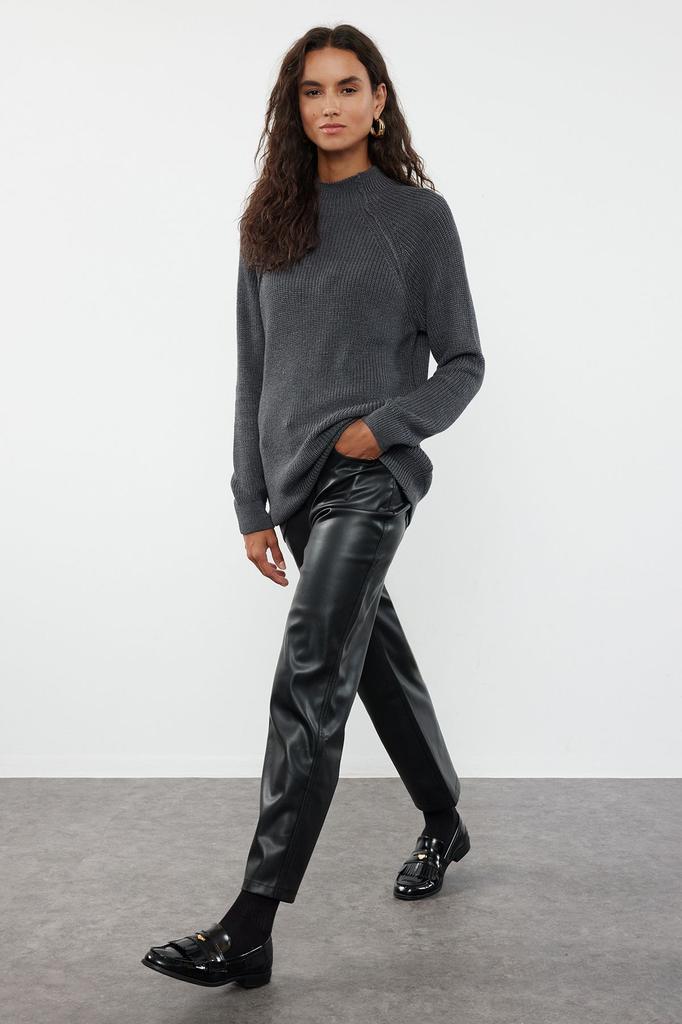 Женский модный стильный свитер из норки, более устойчивый широкий трикотаж, свитер