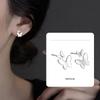 Мини Серьги-гвоздики «Двойная Бабочка» в стиле Мори - Простые, Милые и Универсальные для Художественного, Нежного Образа