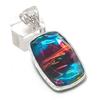 Ammolite Gemstone Handmade 925 Sterling Silver Jewelry Pendant 2.17" Q3S28