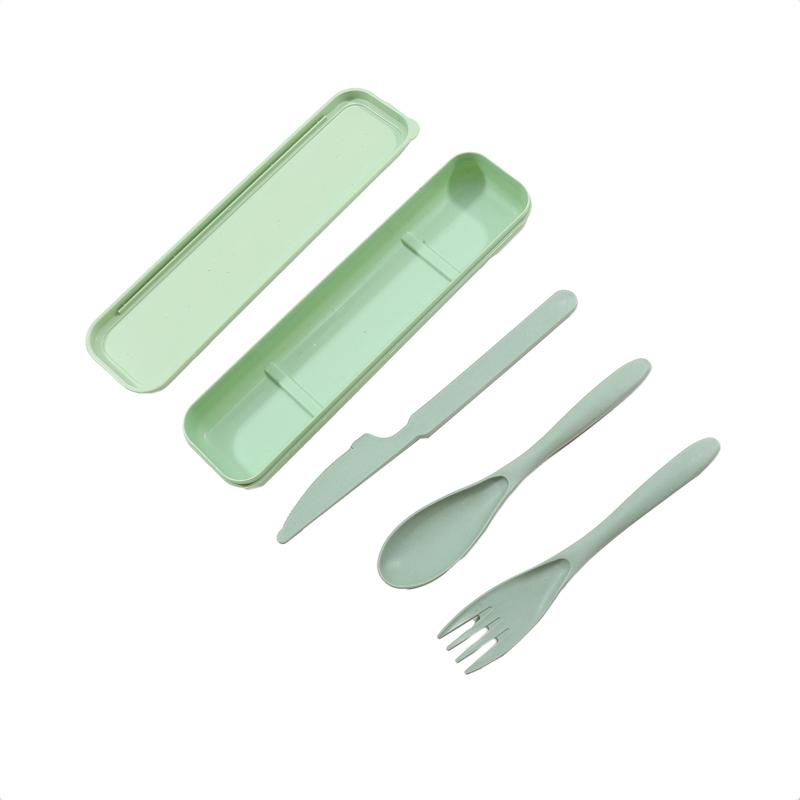 Набор посуды, нож для пшеницы, вилка и ложка, трехсекционные аксессуары для кемпинга на открытом воздухе, набор походной посуды 3 в 1