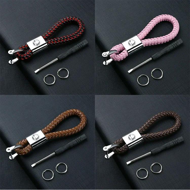 2025 Новая цепочка с брелоком для логотипа Skoda Superb Kamiq Yeti Karoq Tour RS Fabia 2 1 Rapid Kodiaq Octavia 2 A7 Сплав Брелок Автомобиль D