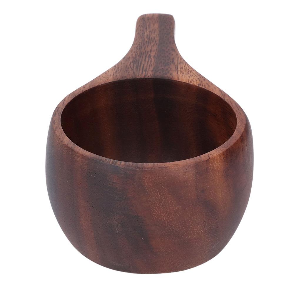 Wood Grain Wooden Camping Cup Hand Made Wood Mug Camping Use Wood Camp Mug Hot Drinking