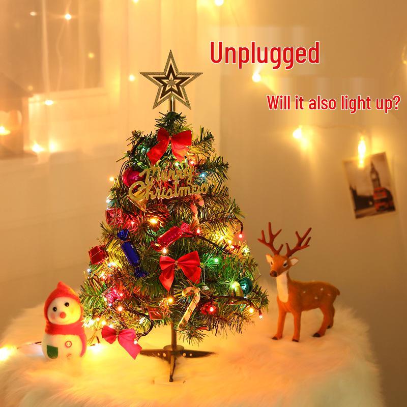 Светящийся ПВХ Мини Набор Рождественской Елки (30см и 50см) для украшений