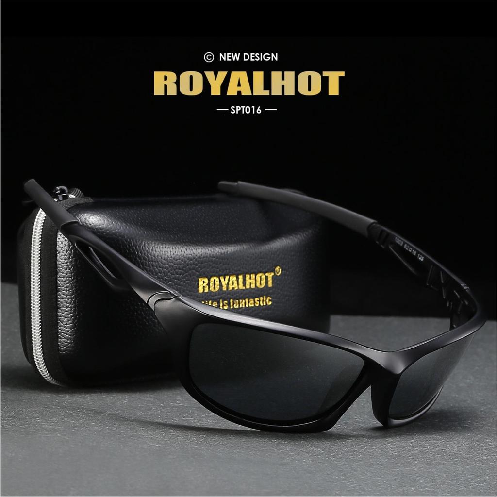 Royalhot Поляризованные спортивные солнцезащитные очки унисекс с полой оправой, винтажные солнцезащитные очки, очки в стиле ретро, солнцезащитные очки, UV400
