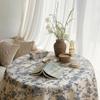 Retro Flower Print Tablecloths Coffee Table Dining Cover Table Cloth Ins Dining Table Desk Background Fabric