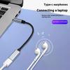 1 шт. Аксессуары для телефона, планшета, ПК с портом USB C, кабель-переходник, наушники, микрофон, 3,5 мм штекер на Type-C, аудиоадаптер Aux
