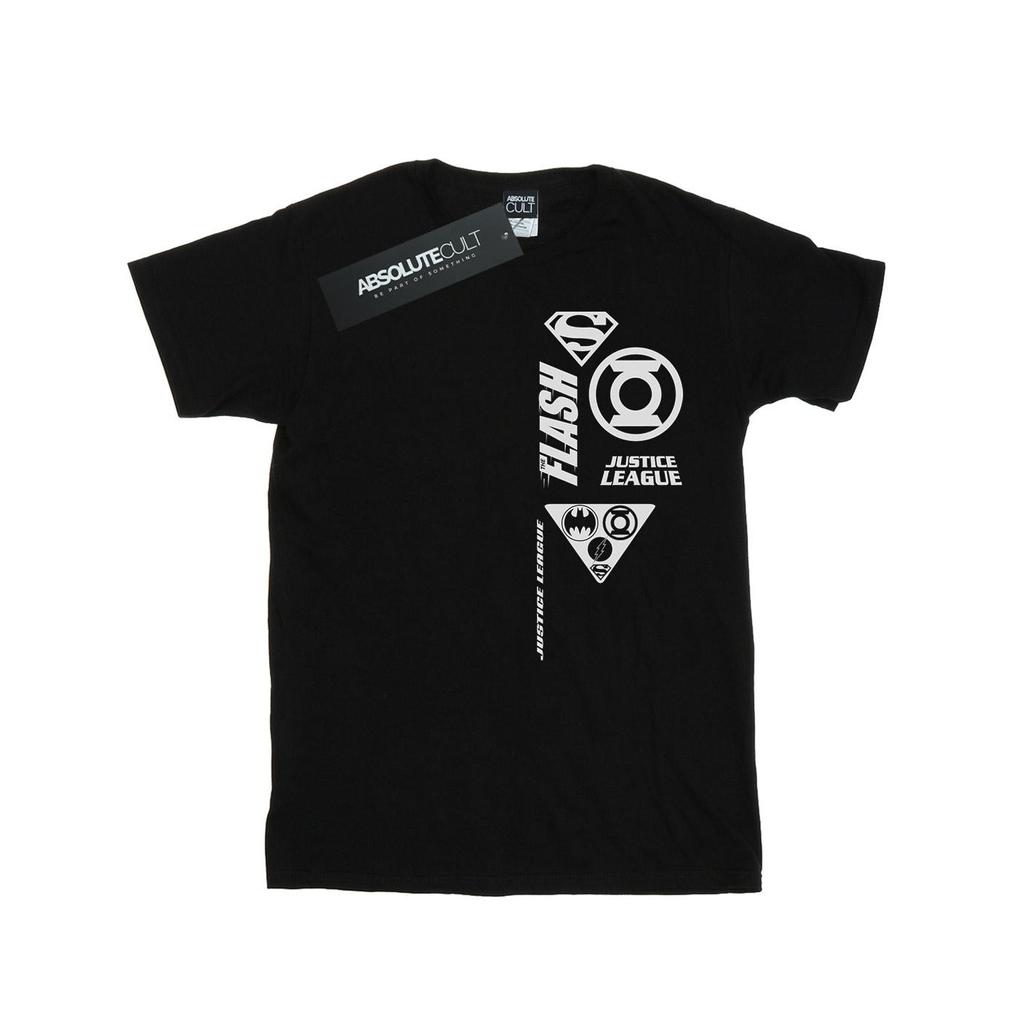 DC Comics Mens Justice League Chest Icons T-Shirt