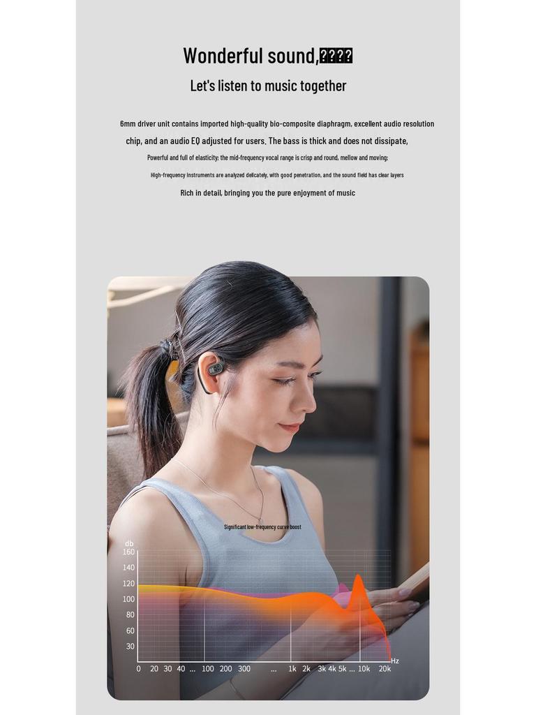 Беспроводные Bluetooth-наушники M35 с открытым ухом и воздушной проводимостью для спорта и бега со стереозвуком 5.3.